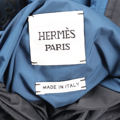 リバーシブル ブルゾン ブラック ブルー エルメス アウター HERMES