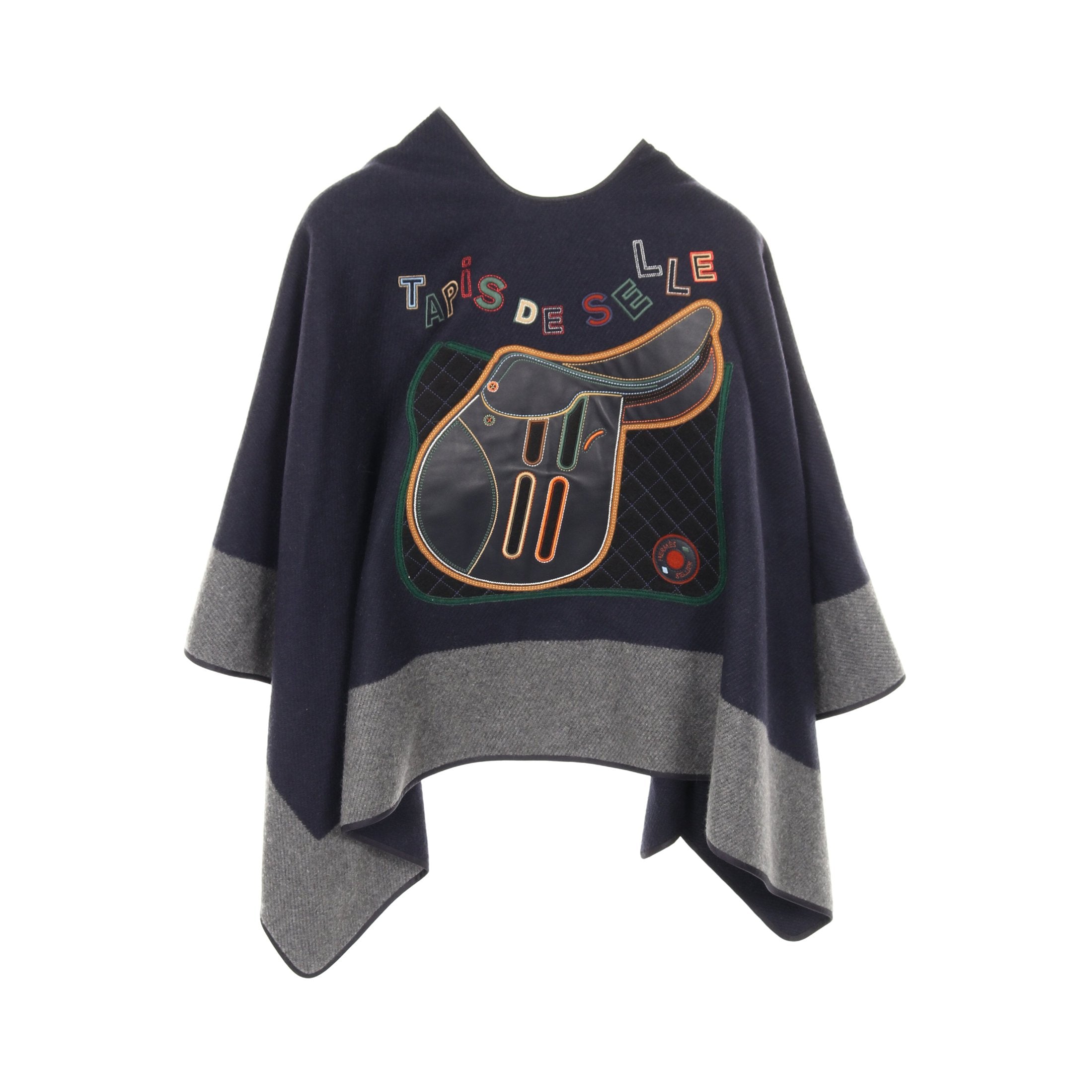 HERMES エルメス　ポンチョ　カシミヤ 秋冬*HERMES*ウール&カシミヤ ポンチョ マントコート ワンサイズ