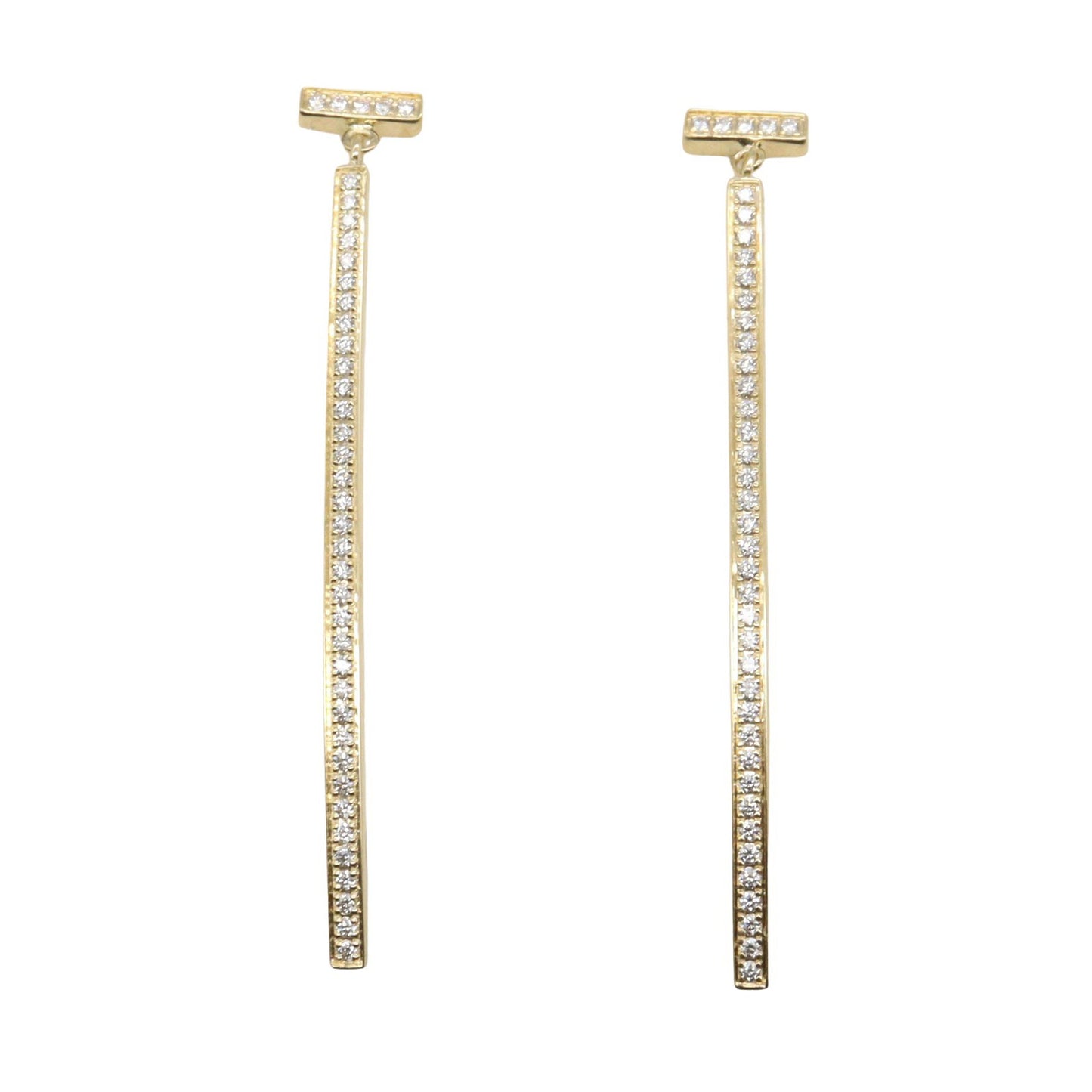 Tバー ダイヤ ピアス ピアス K18YG ダイヤモンド イエローゴールド クリア ティファニー アクセサリー TIFFANY & Co.