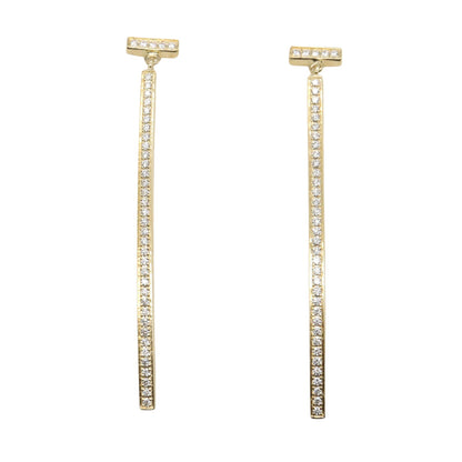 Tバー ダイヤ ピアス ピアス K18YG ダイヤモンド イエローゴールド クリア ティファニー アクセサリー TIFFANY & Co.