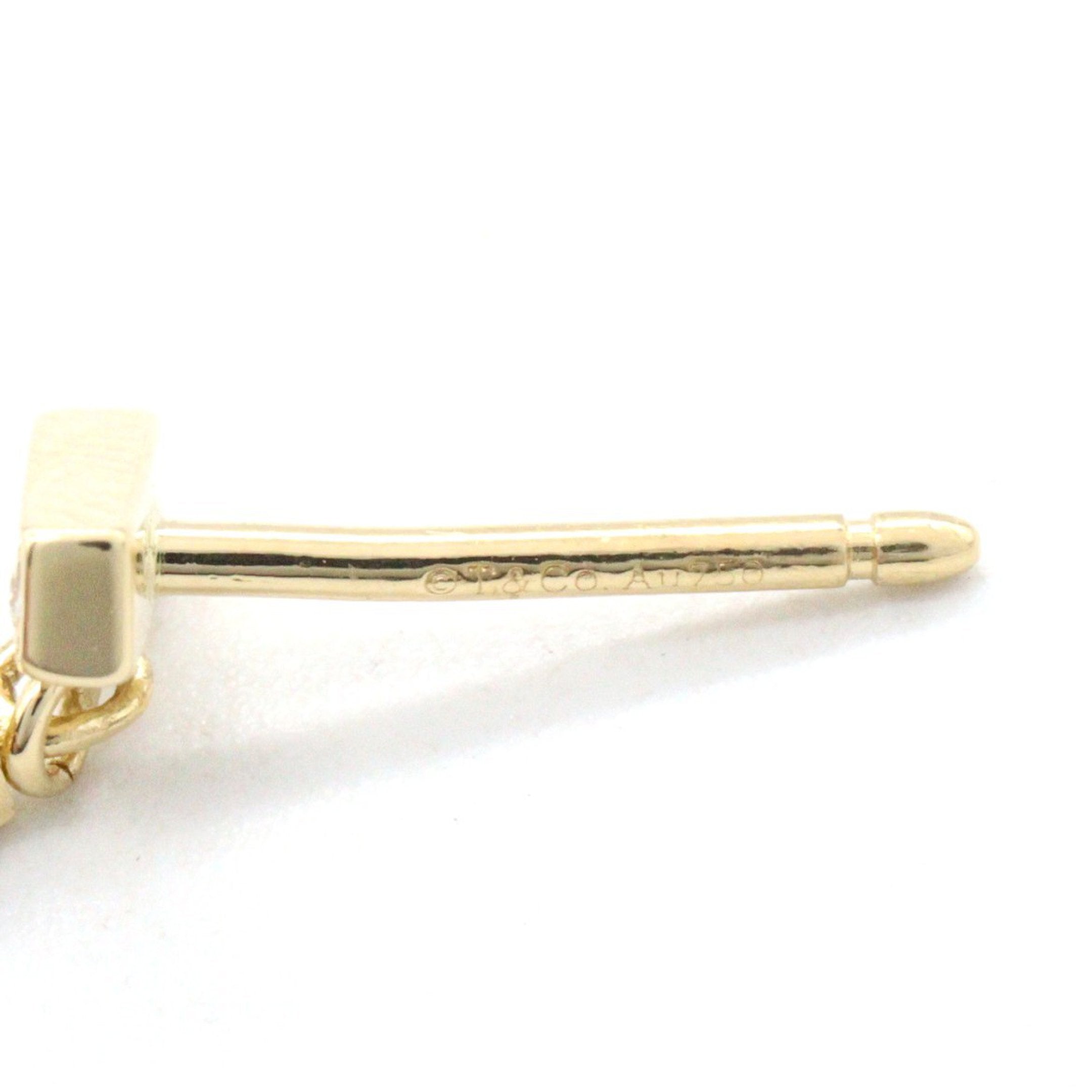 Tバー ダイヤ ピアス ピアス K18YG ダイヤモンド イエローゴールド