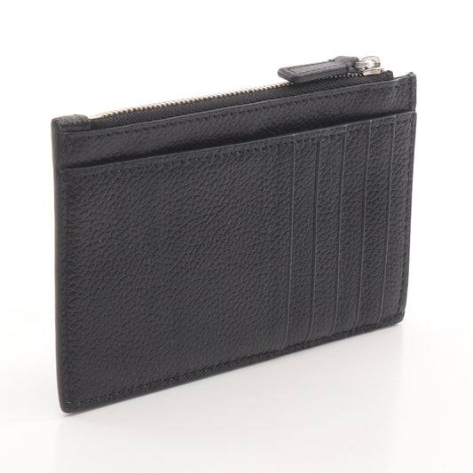 キャッシュ ミラーロゴ ラージ ロング コイン&カードホルダー カードケース コインケース レザー ブラック バレンシアガ 財布・小物 BALENCIAGA