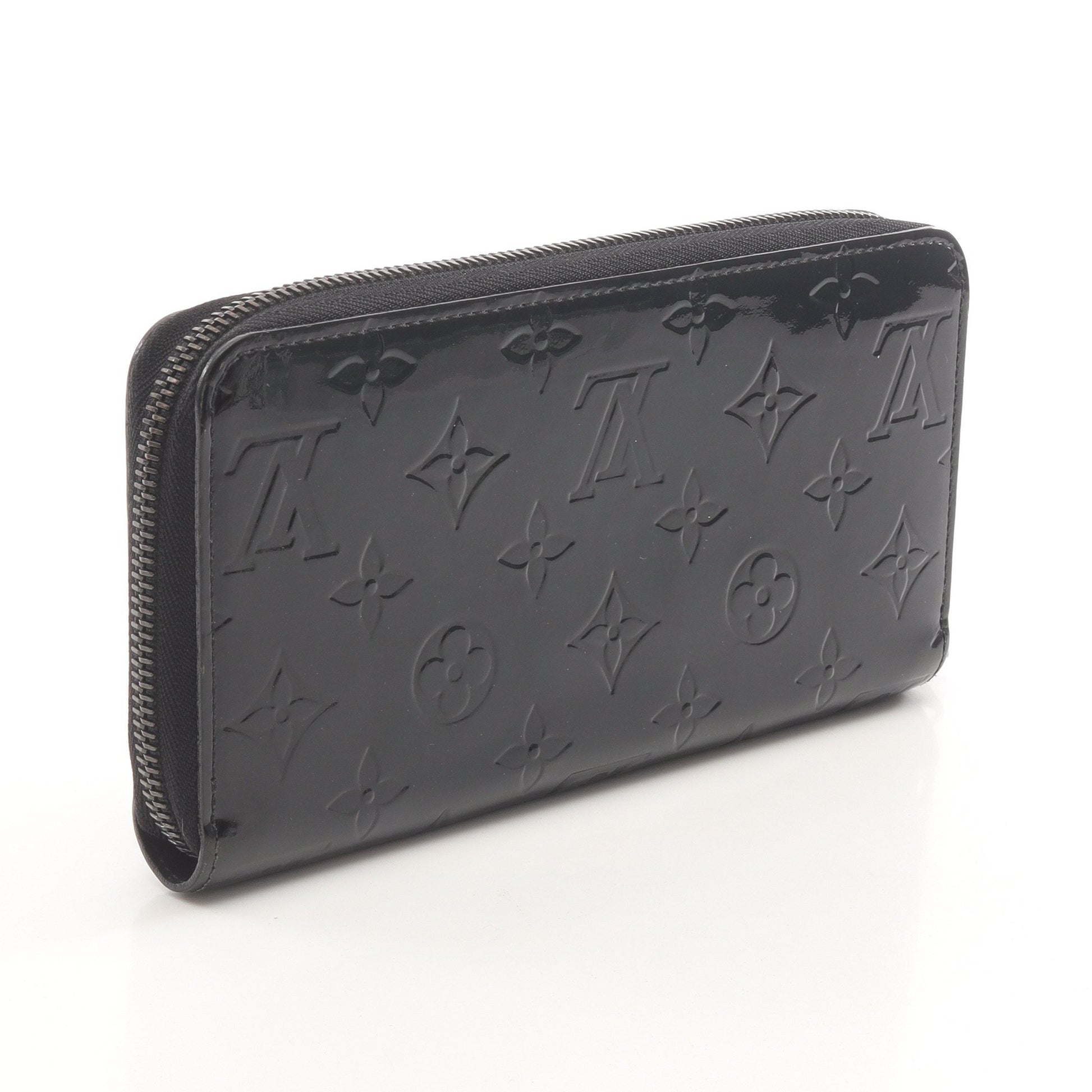 ジッピーウォレット モノグラムヴェルニ ノワールマニエティック ラウンドファスナー長財布 レザー ブラック ルイヴィトン 財布・小物 LOUIS VUITTON