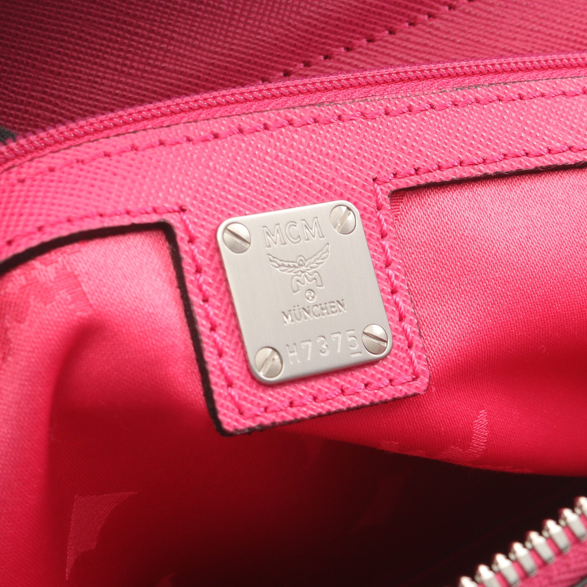 ハンドバッグ トートバッグ レザー ピンクパープル 2WAY エムシーエム バッグ MCM