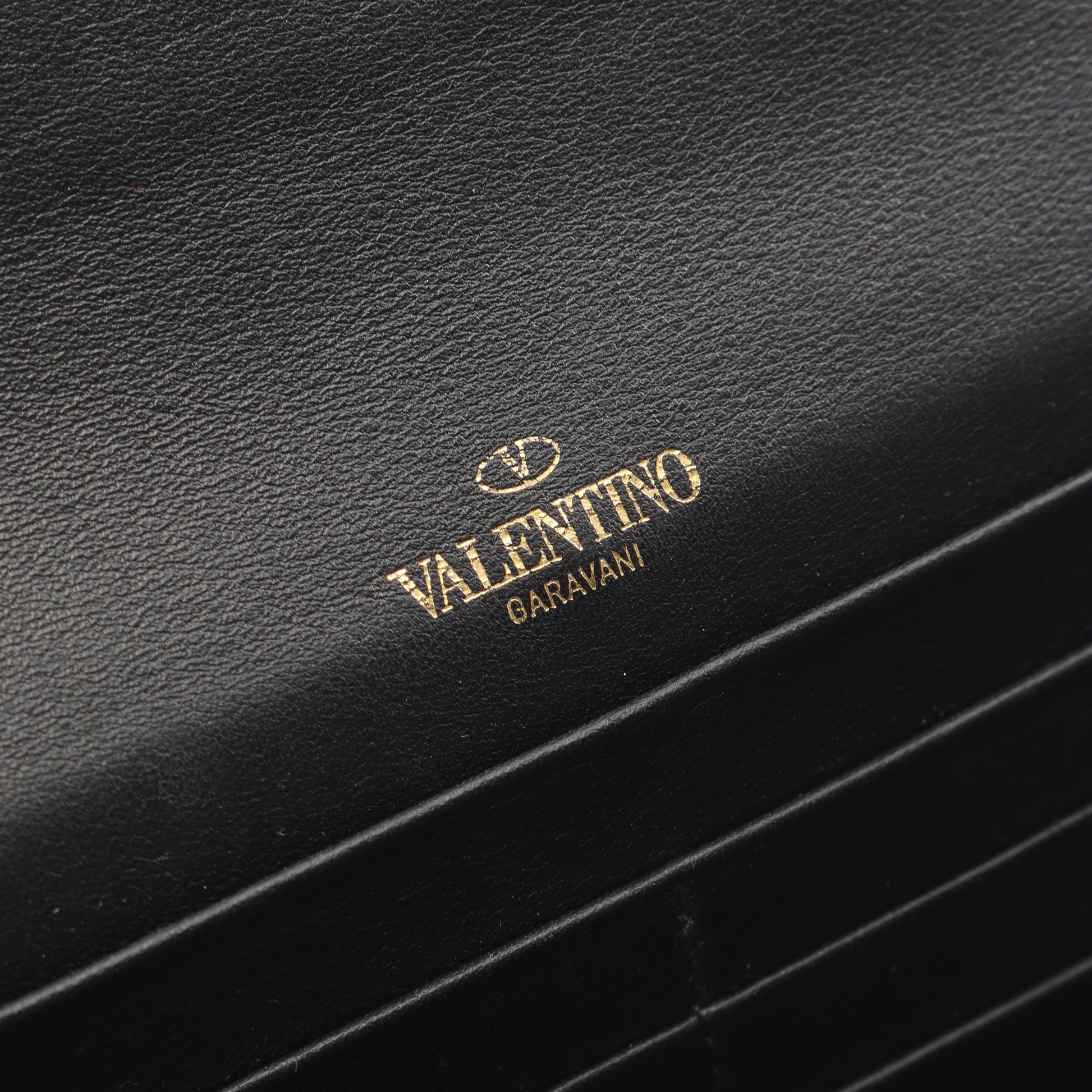 ロックスタッズ チェーンウォレット レザー ブラック ヴァレンティノガラヴァーニ バッグ VALENTINO GARAVANI