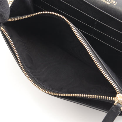 ロックスタッズ チェーンウォレット レザー ブラック ヴァレンティノガラヴァーニ バッグ VALENTINO GARAVANI