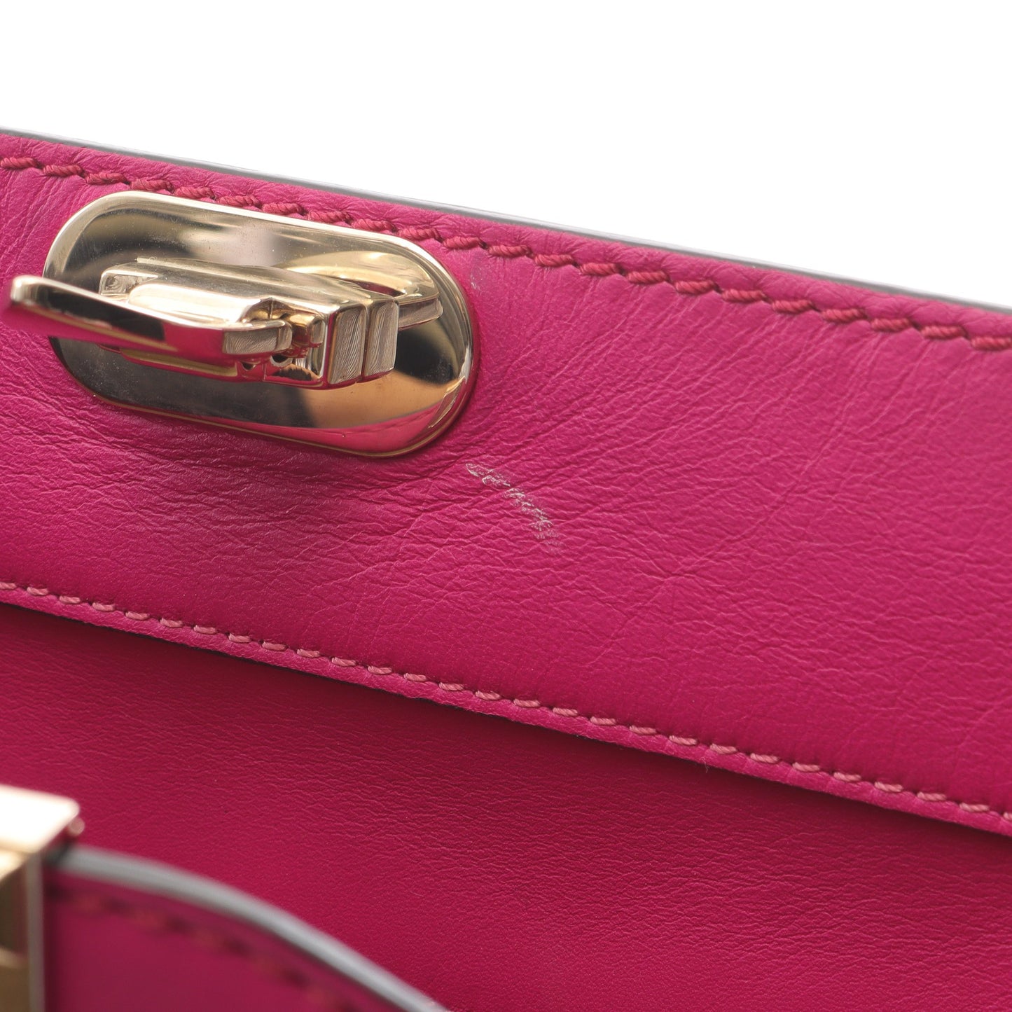 ロックスタッズ ハンドバッグ レザー ピンクパープル 2WAY ヴァレンティノ バッグ VALENTINO