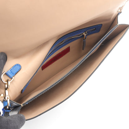 ロックスタッズ クラッチバッグ カモフラージュ レザー ブルー マルチカラー ヴァレンティノガラヴァーニ バッグ VALENTINO GARAVANI