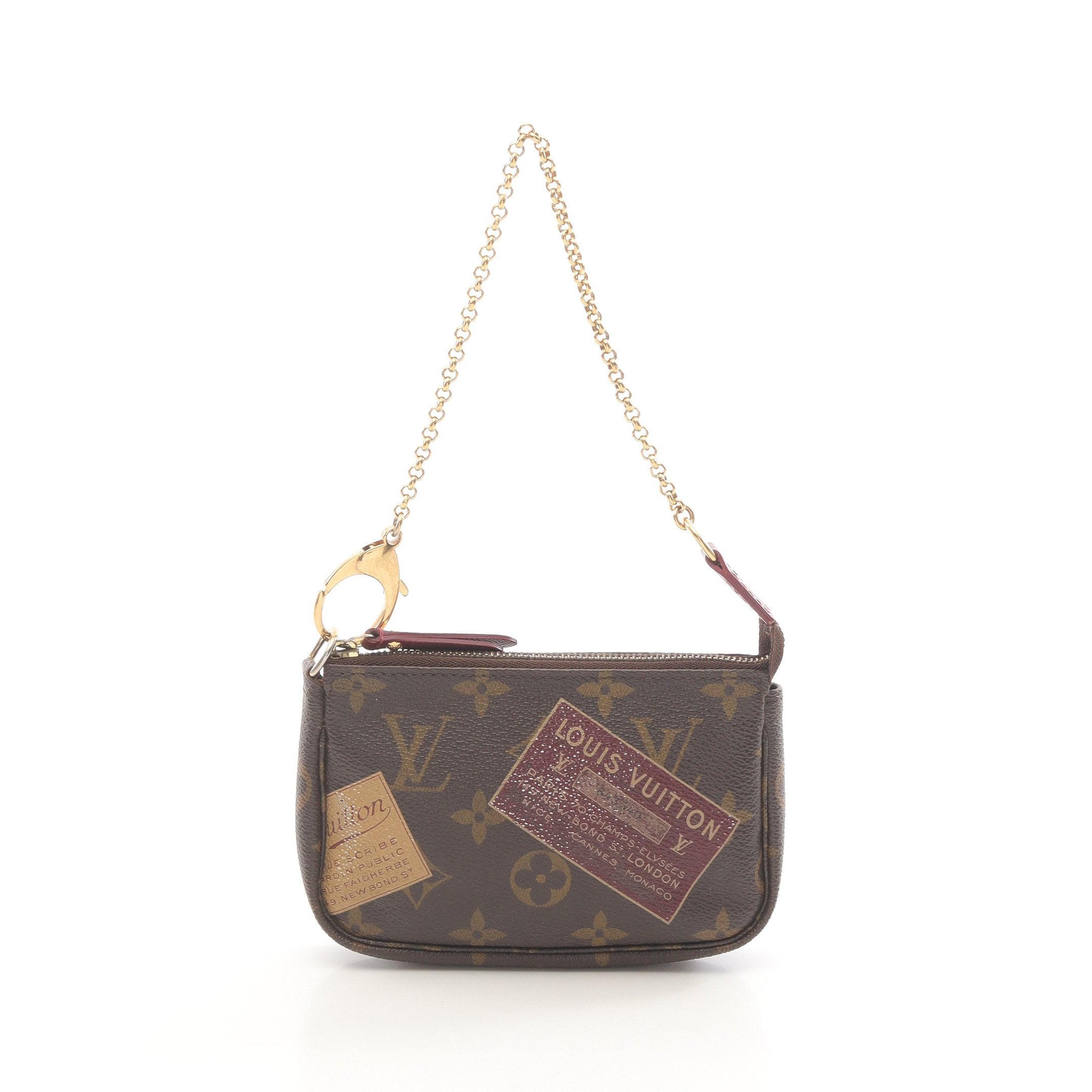 ルイヴィトン モノグラム ポシェットアクセソワール チェーン PVC LOUIS VUITTON ポシェット アクセソワール アクセサリーポーチ