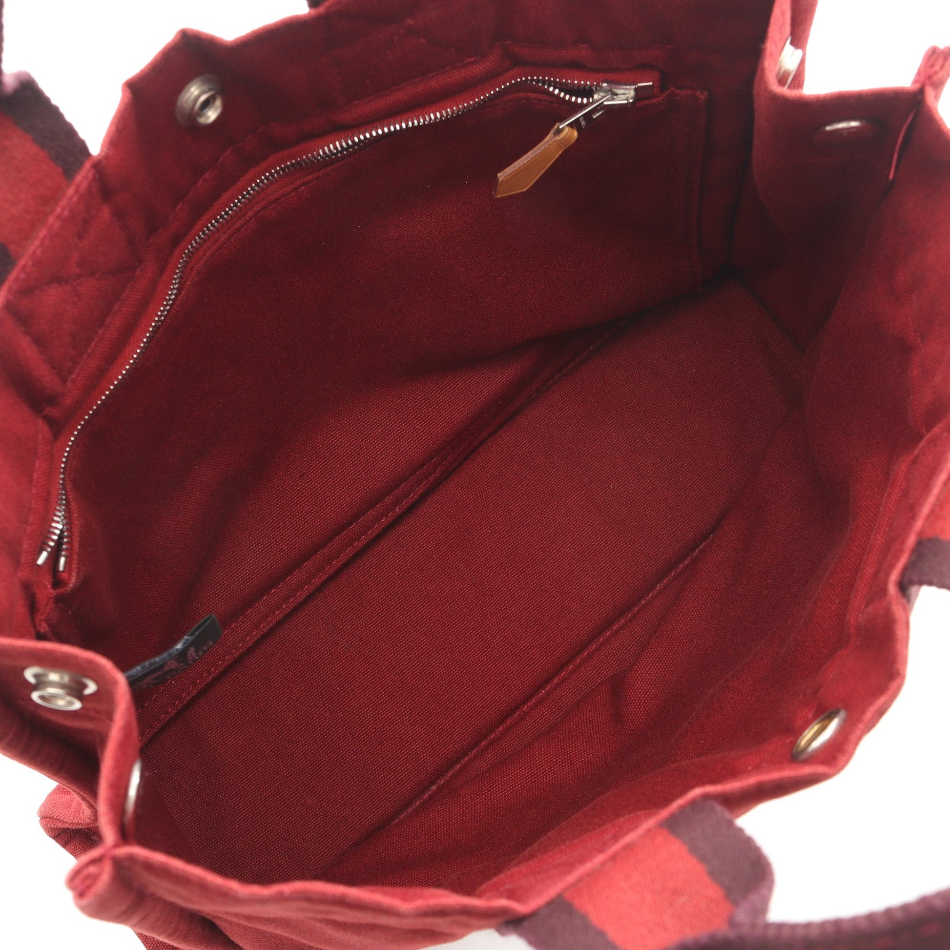 フールトゥPM ハンドバッグ トートバッグ キャンバス レッド ボルドー  