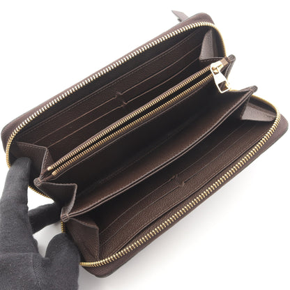 ジッピーウォレット モノグラムアンプラント テール ラウンドファスナー長財布 レザー ダークブラウン ルイヴィトン 財布・小物 LOUIS VUITTON