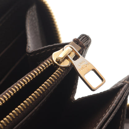 ジッピーウォレット モノグラムアンプラント テール ラウンドファスナー長財布 レザー ダークブラウン ルイヴィトン 財布・小物 LOUIS VUITTON