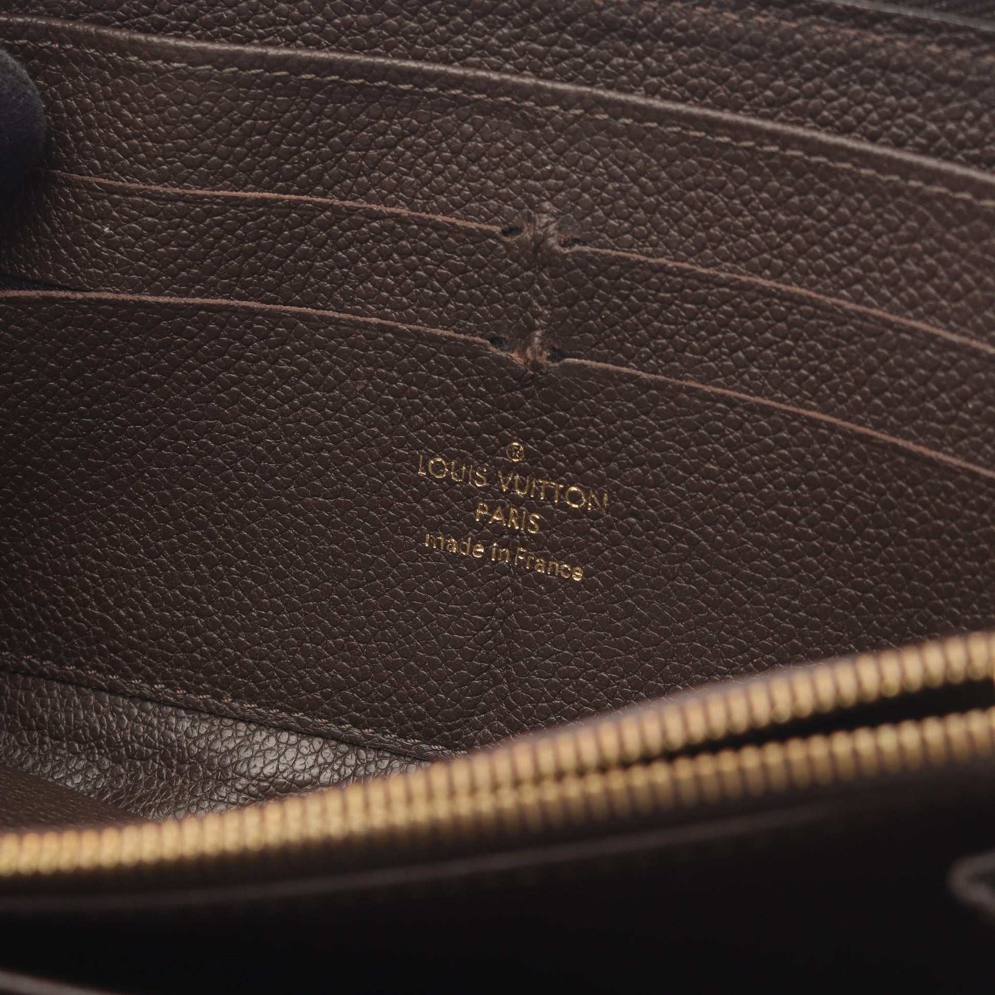 ジッピーウォレット モノグラムアンプラント テール ラウンドファスナー長財布 レザー ダークブラウン ルイヴィトン 財布・小物 LOUIS VUITTON