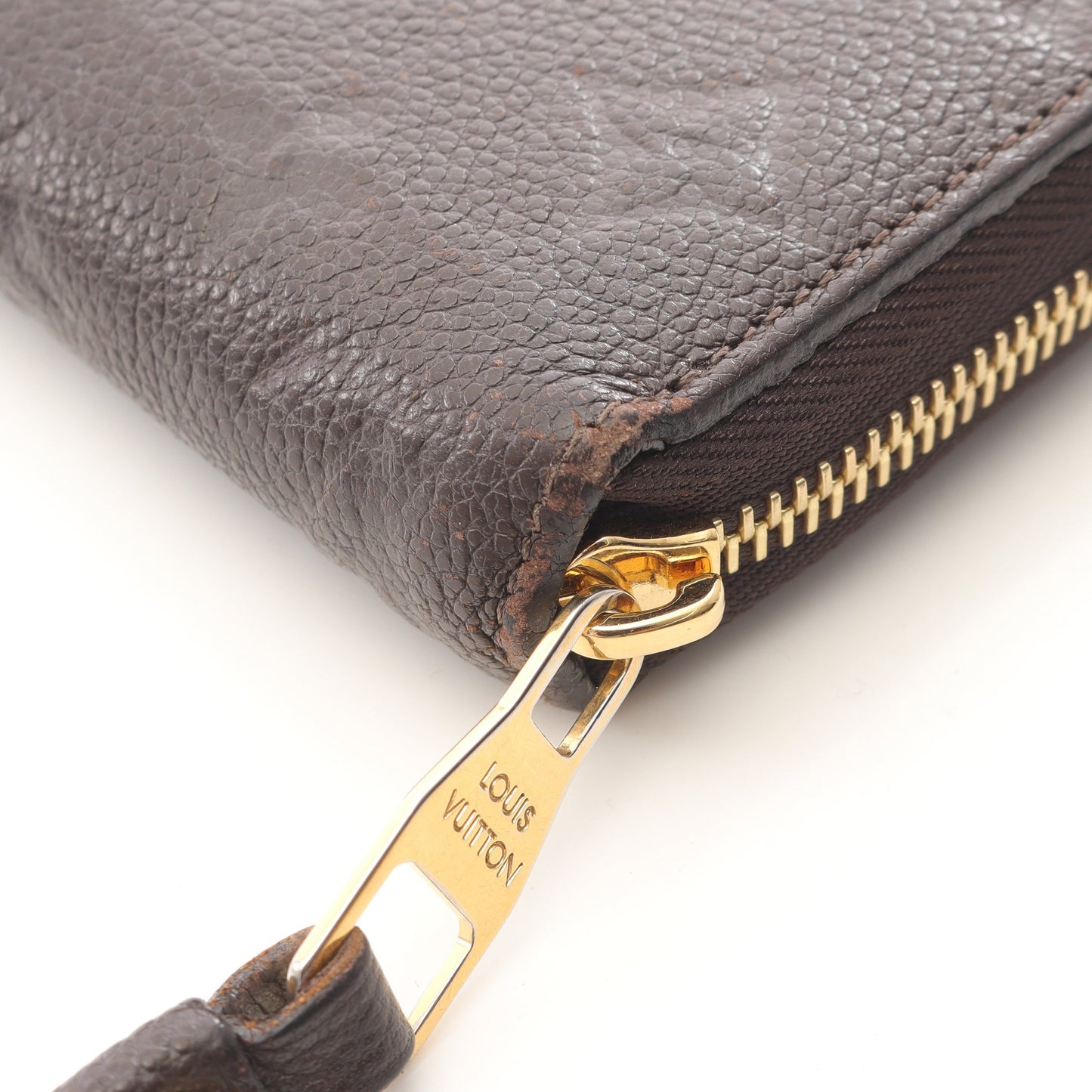 ジッピーウォレット モノグラムアンプラント テール ラウンドファスナー長財布 レザー ダークブラウン ルイヴィトン 財布・小物 LOUIS VUITTON