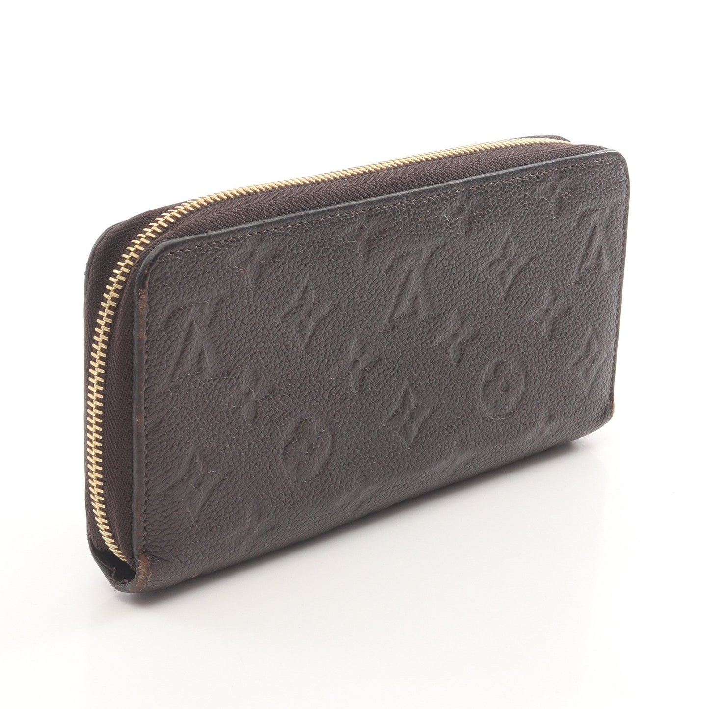 ジッピーウォレット モノグラムアンプラント テール ラウンドファスナー長財布 レザー ダークブラウン ルイヴィトン 財布・小物 LOUIS VUITTON