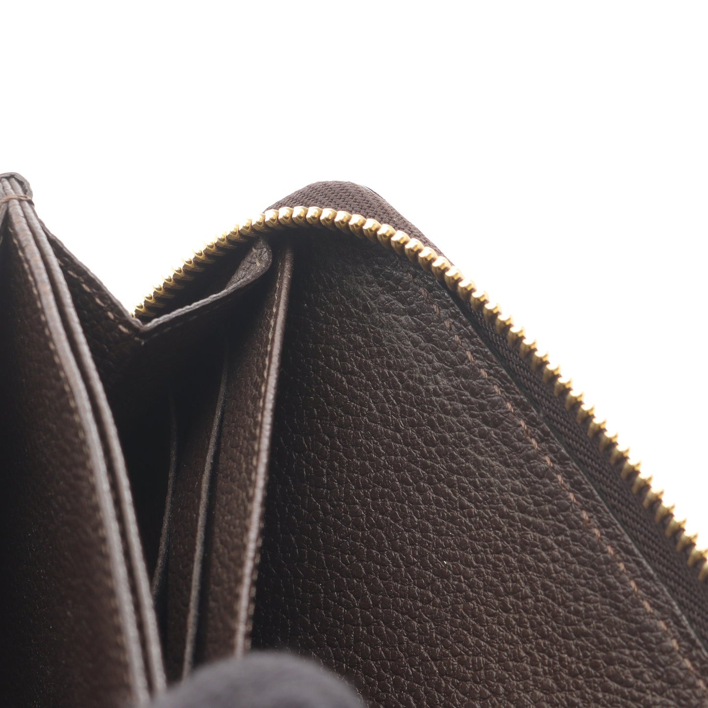 ジッピーウォレット モノグラムアンプラント テール ラウンドファスナー長財布 レザー ダークブラウン ルイヴィトン 財布・小物 LOUIS VUITTON