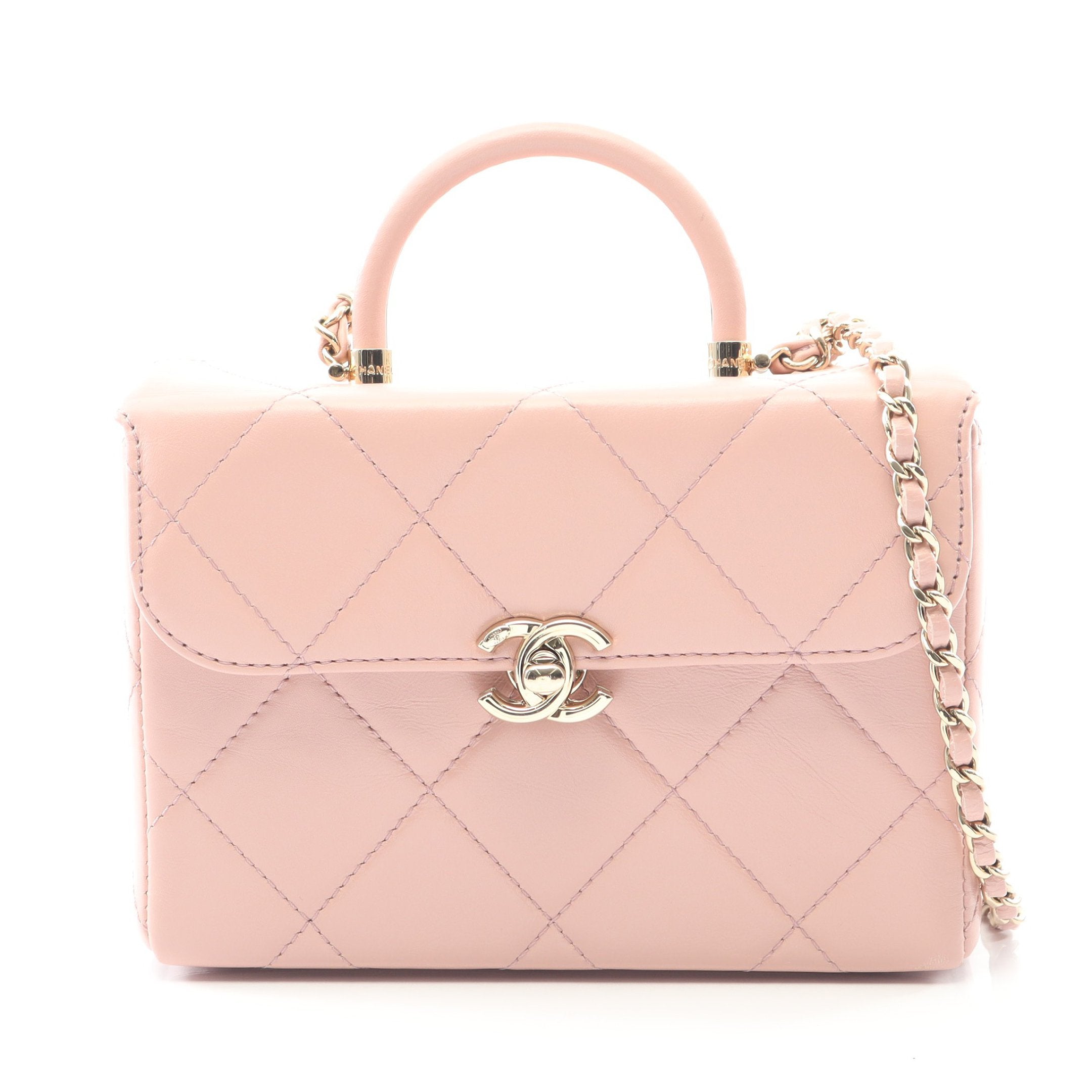 新品同様★シャネル マトラッセ トップハンドル チェーンショルダーバッグ 正規品 マトラッセ トップハンドル バニティバッグ チェーンショルダーバッグ