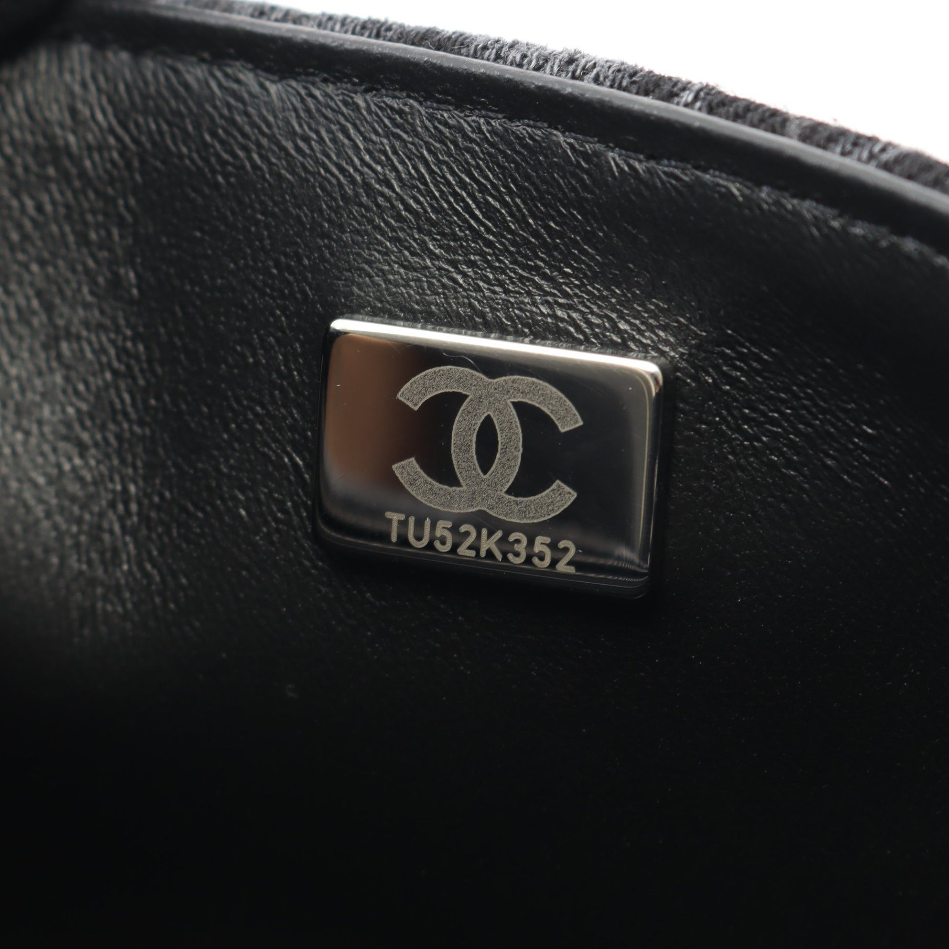 ミニマトラッセ20 チェーンショルダーバッグ デニム ダークグレー ブラック シルバー金具 シャネル バッグ CHANEL