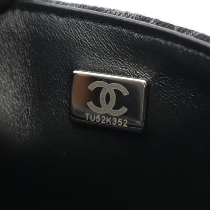 ミニマトラッセ20 チェーンショルダーバッグ デニム ダークグレー ブラック シルバー金具 シャネル バッグ CHANEL
