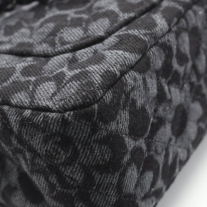 ミニマトラッセ20 チェーンショルダーバッグ デニム ダークグレー ブラック シルバー金具 シャネル バッグ CHANEL