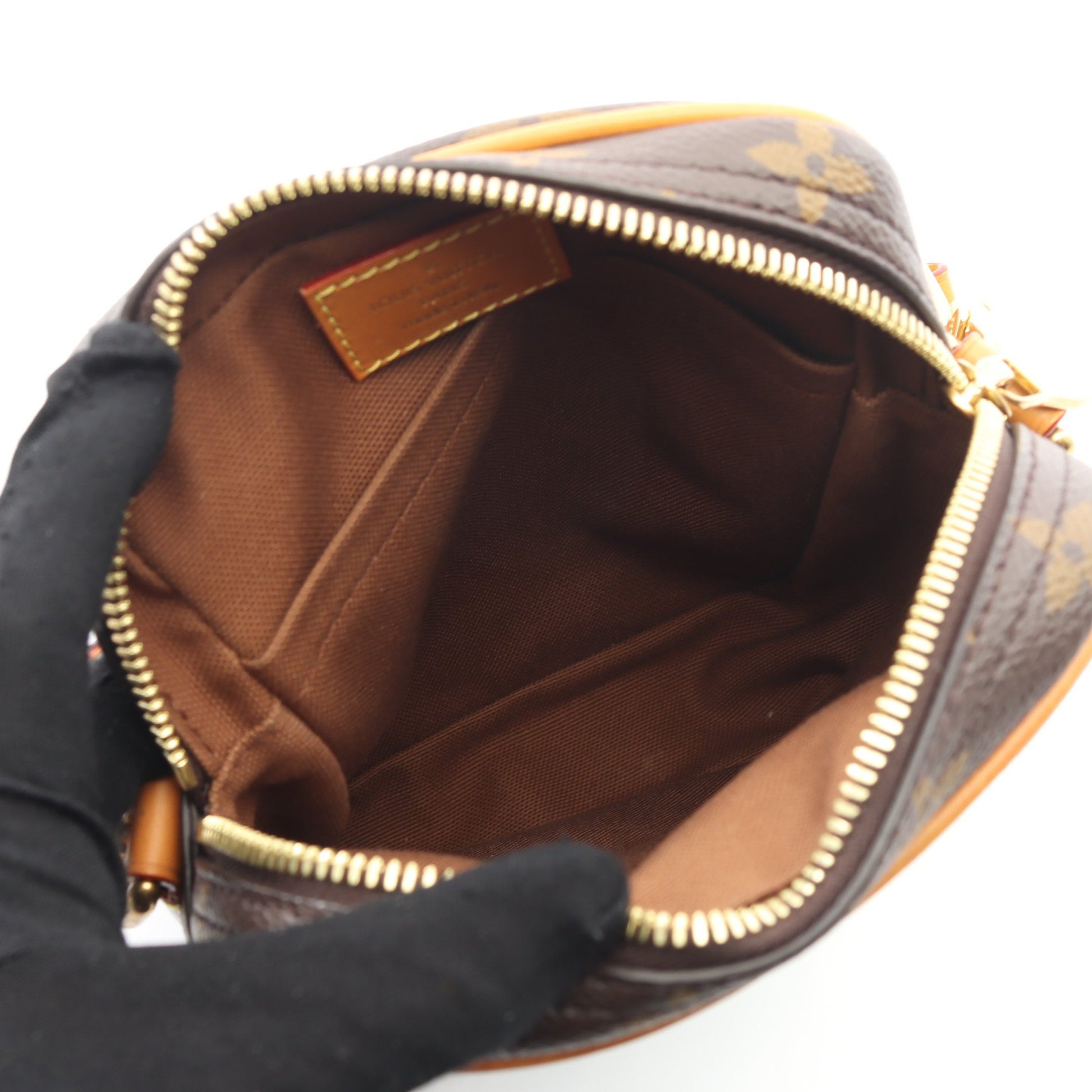 ダヌーブ モノグラムアーカイブ ハンドバッグ PVC レザー ブラウン 2WAY ルイヴィトン バッグ LOUIS VUITTON