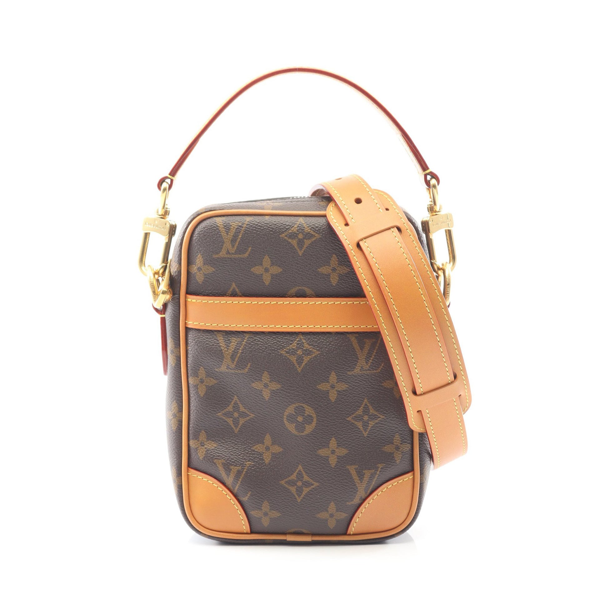 ダヌーブ モノグラムアーカイブ ハンドバッグ PVC レザー ブラウン 2WAY ルイヴィトン バッグ LOUIS VUITTON