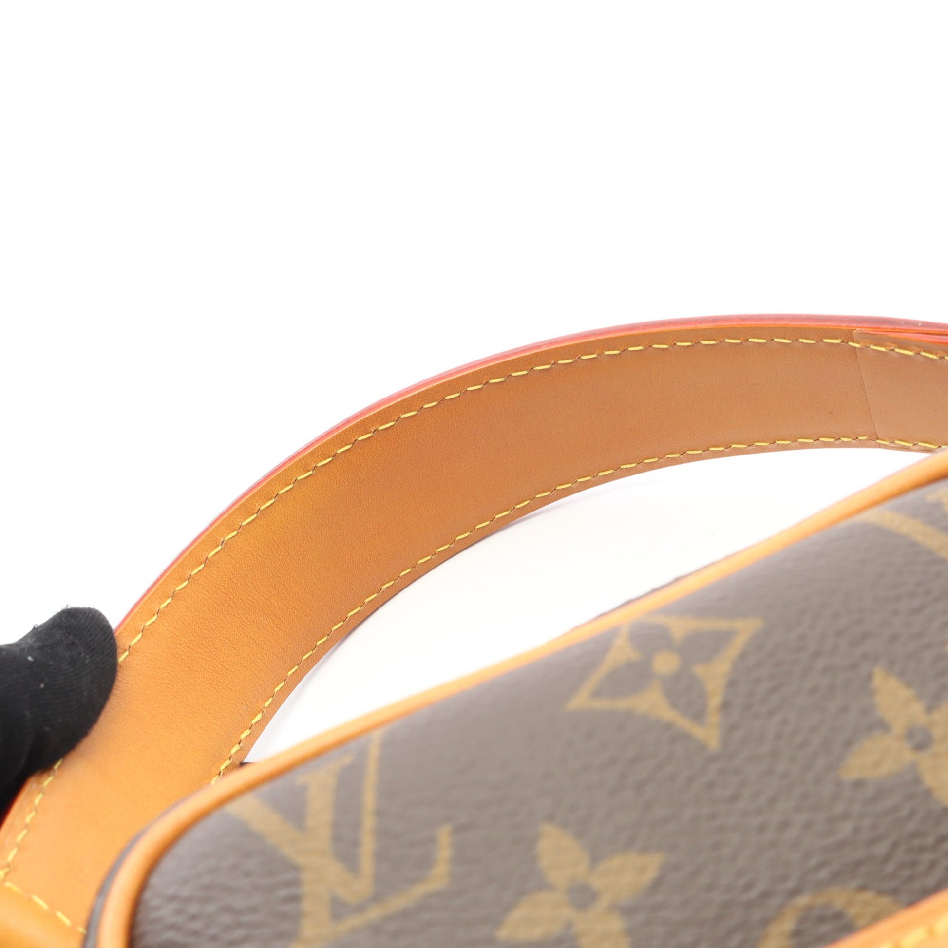 ダヌーブ モノグラムアーカイブ ハンドバッグ PVC レザー ブラウン 2WAY ルイヴィトン バッグ LOUIS VUITTON