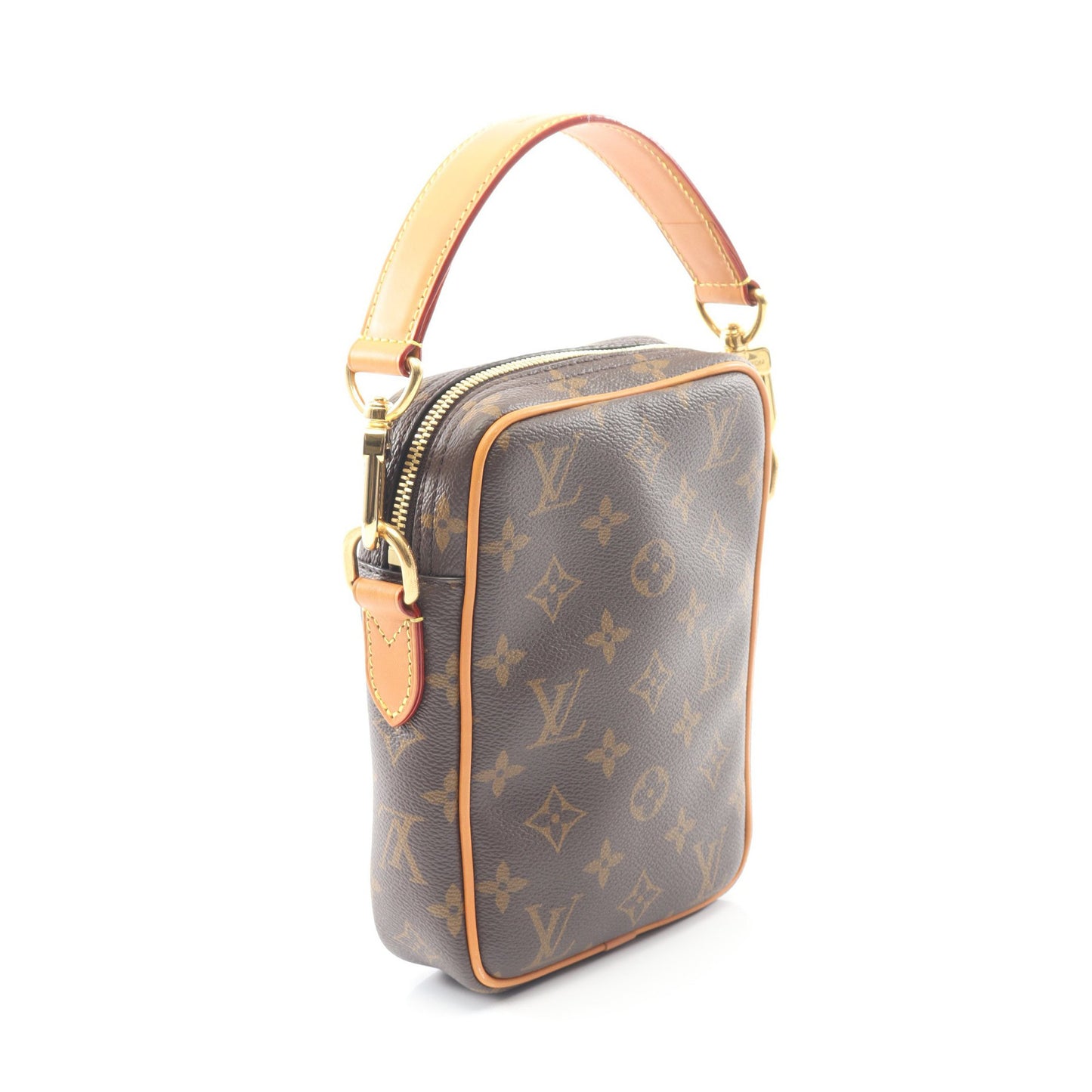ダヌーブ モノグラムアーカイブ ハンドバッグ PVC レザー ブラウン 2WAY ルイヴィトン バッグ LOUIS VUITTON