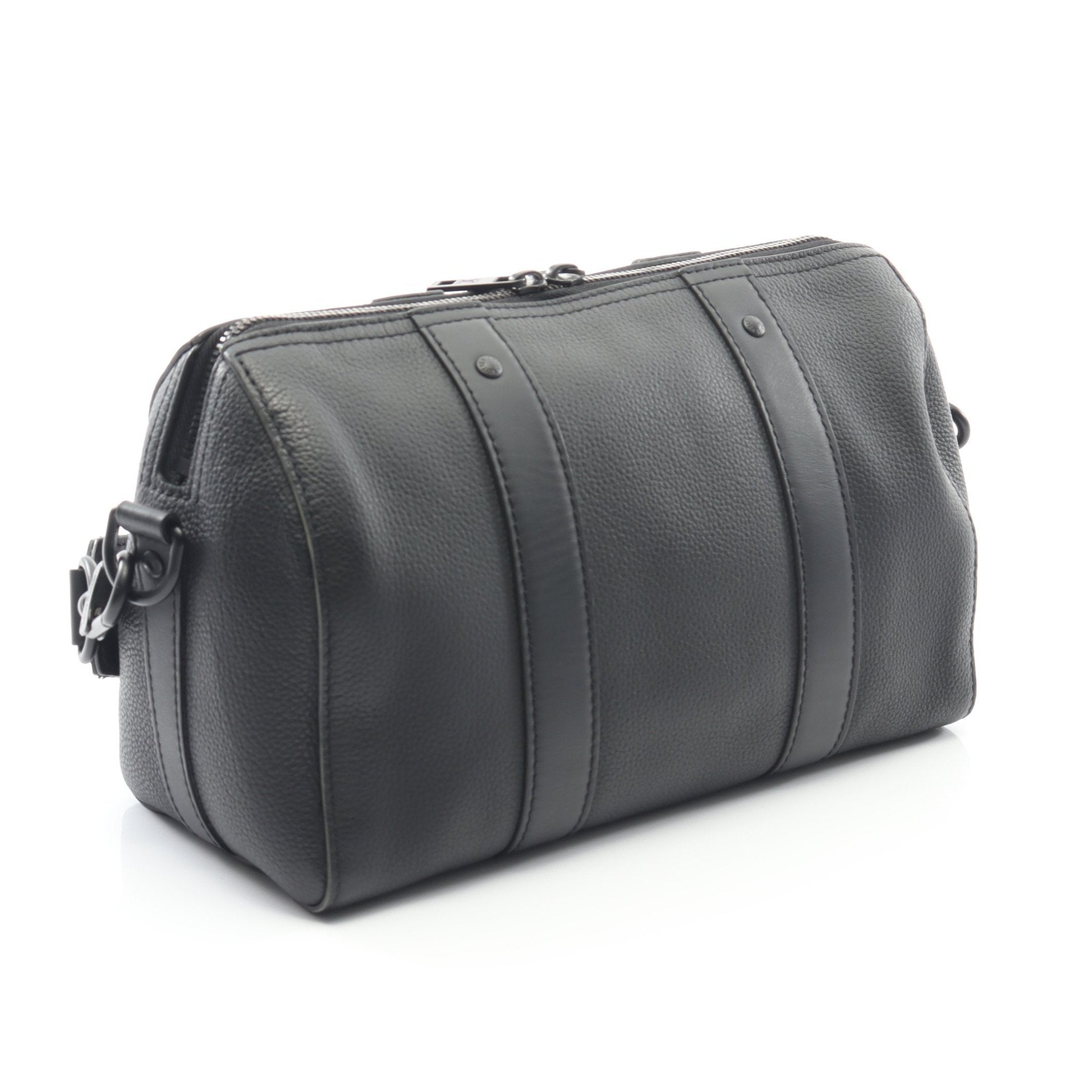 LOUIS VUITTON ショルダーバッグ ブラック LOUIS VUITTON キーポル ミニ ショルダーバッグ 黒 緑 (Louis Vuitton