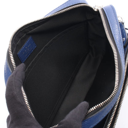 トリオ メッセンジャー タイガラマ コバルトブルー ショルダーバッグ PVC レザー ブルー ルイヴィトン バッグ LOUIS VUITTON