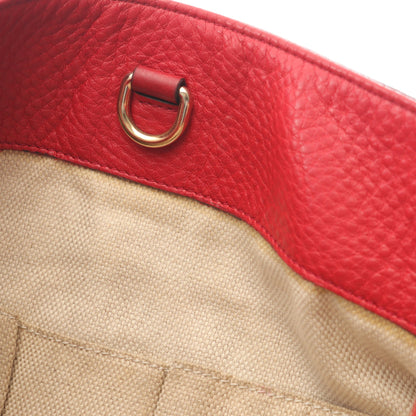 ソーホー インターロッキングG チェーンショルダーバッグ レザー レッド グッチ バッグ GUCCI