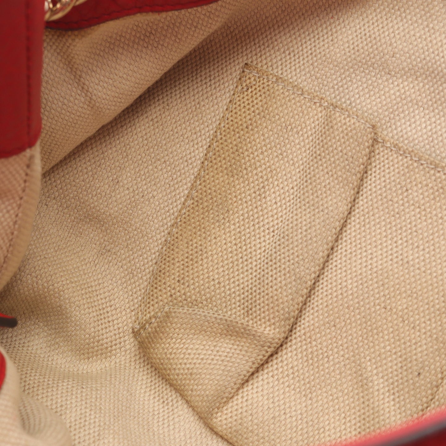 ソーホー インターロッキングG チェーンショルダーバッグ レザー レッド グッチ バッグ GUCCI