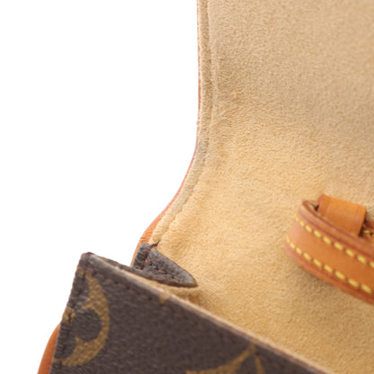 ポシェットツインGM モノグラム ショルダーバッグ PVC レザー ブラウン ルイヴィトン バッグ LOUIS VUITTON