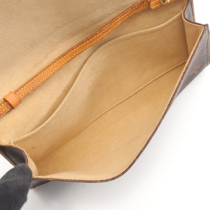 ポシェットツインGM モノグラム ショルダーバッグ PVC レザー ブラウン ルイヴィトン バッグ LOUIS VUITTON