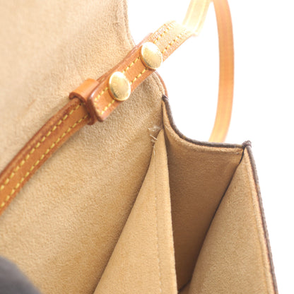 ポシェットツインGM モノグラム ショルダーバッグ PVC レザー ブラウン ルイヴィトン バッグ LOUIS VUITTON