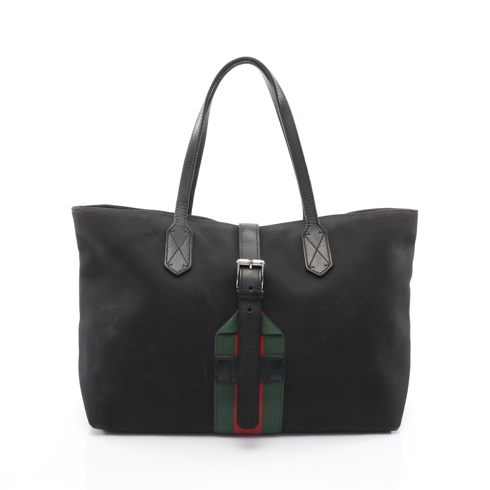 シェリーライン ハンドバッグ トートバッグ キャンバス レザー ブラック グリーン レッド グッチ バッグ GUCCI