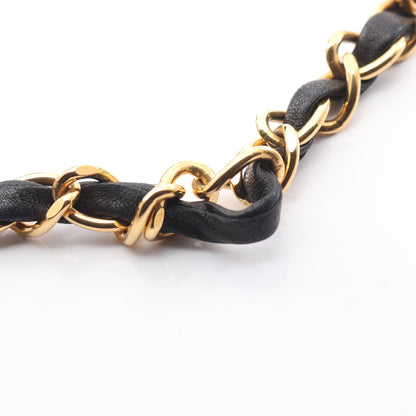 マトラッセ フルフラップ チェーンショルダーバッグ ラムスキン ブラック ゴールド金具 シャネル バッグ CHANEL