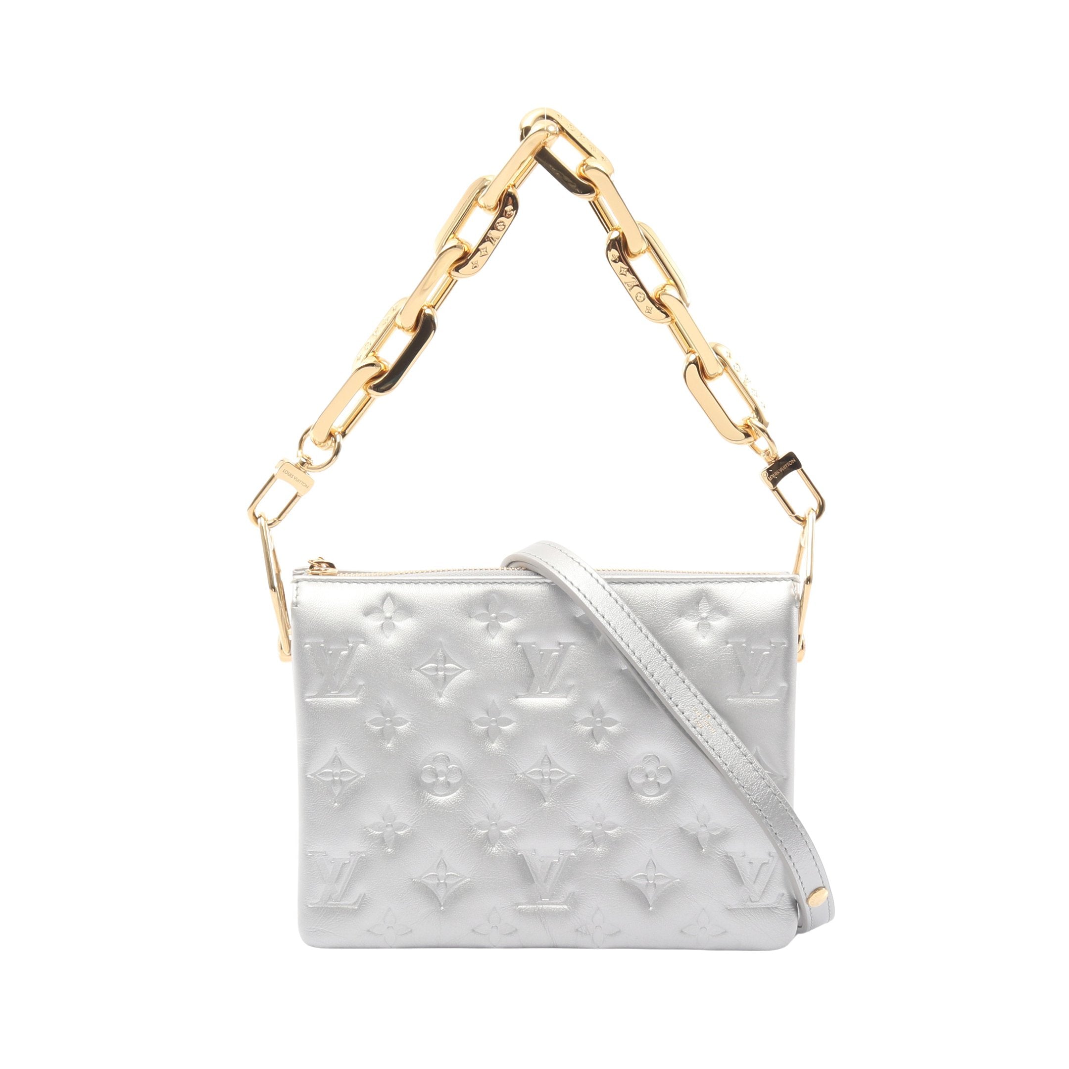ルイヴィトン LOUIS VUITTON ハンドバッグ モノグラムエンボス クッサンBB チェーン M21259 ブラック 楽天市場】【新品】 ルイヴィトン ショルダーバッグ クッサン BB