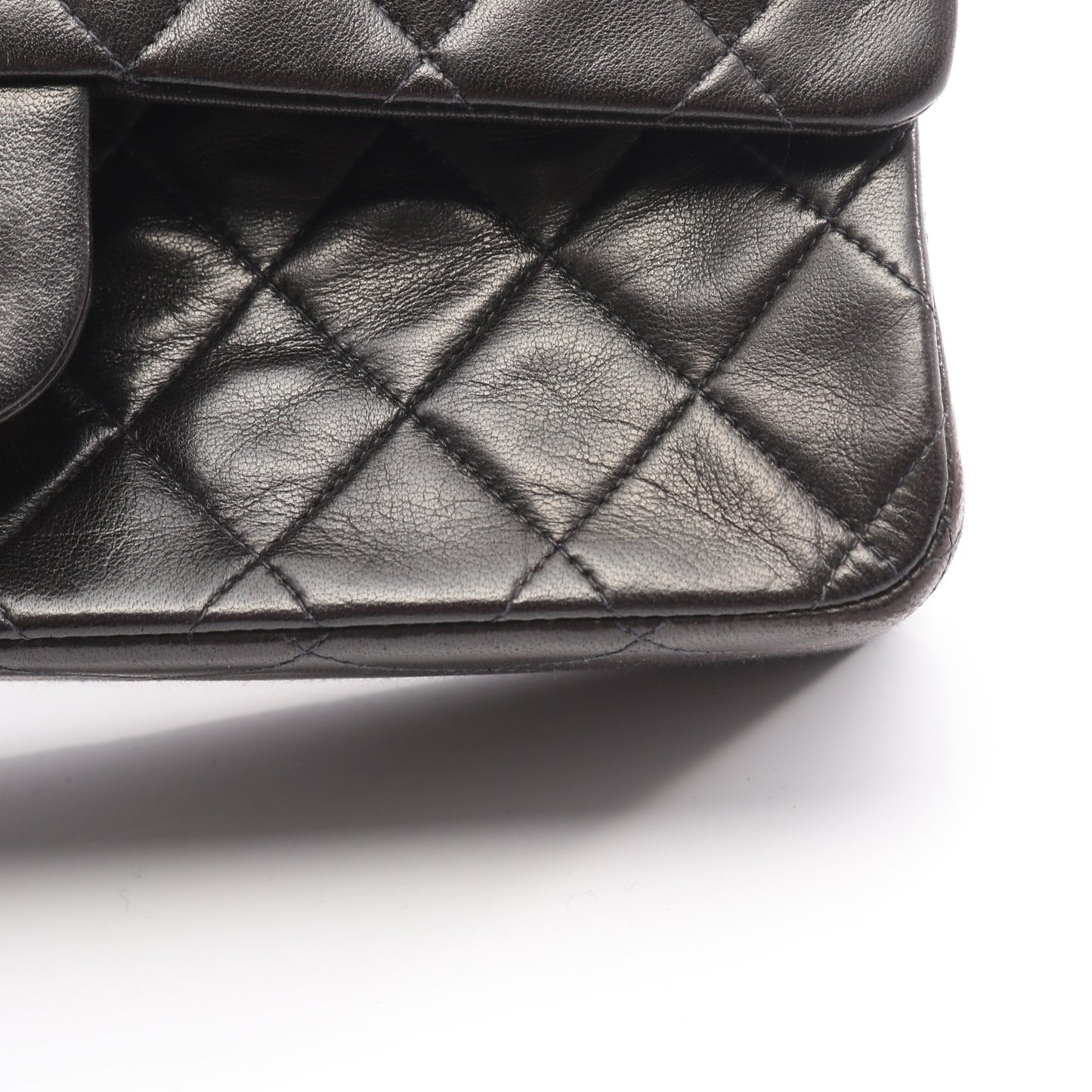 マトラッセ Wフラップ Wチェーンショルダーバッグ ラムスキン ブラック ゴールド金具 シャネル バッグ CHANEL