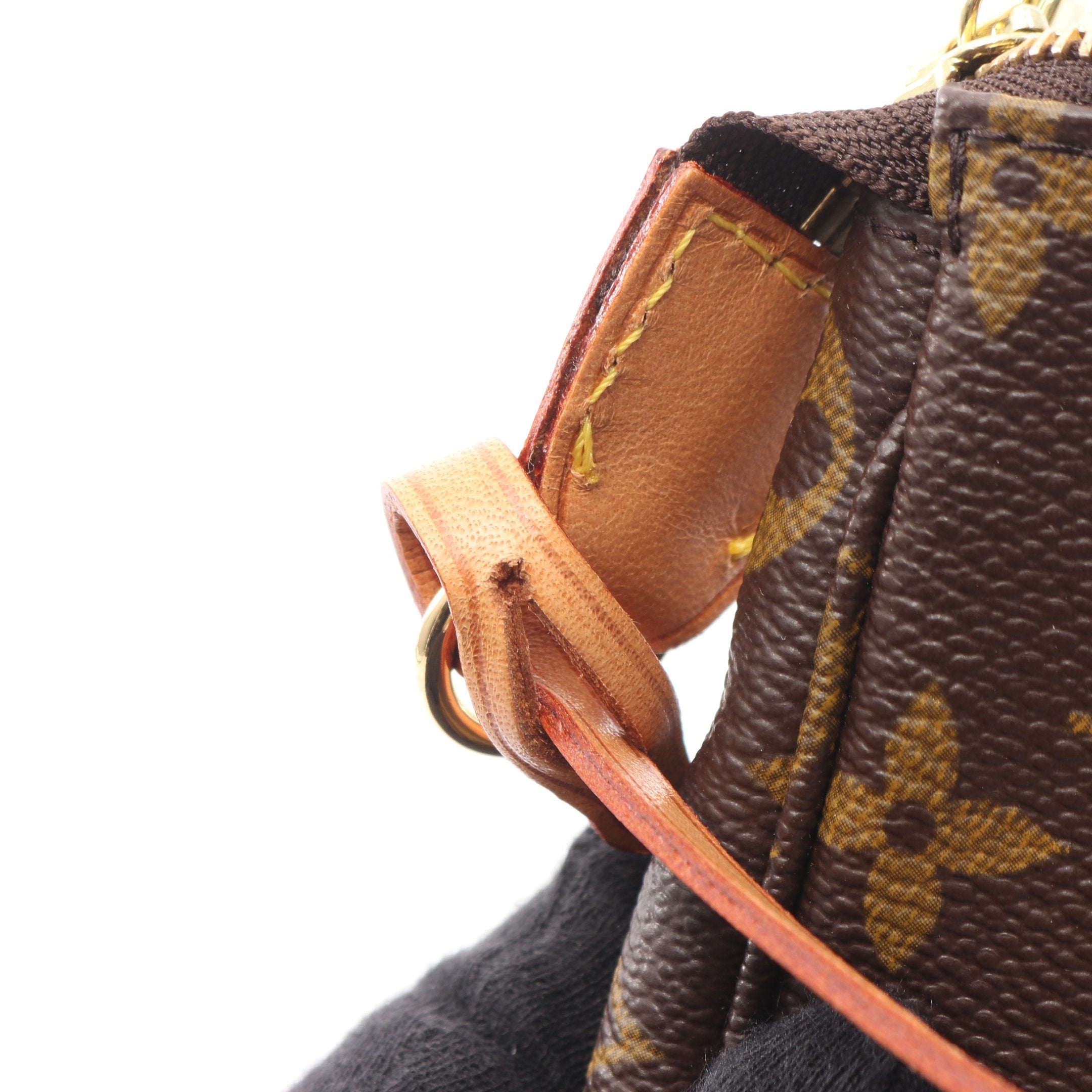 ポシェットアクセソワール モノグラム ハンドバッグ PVC レザー