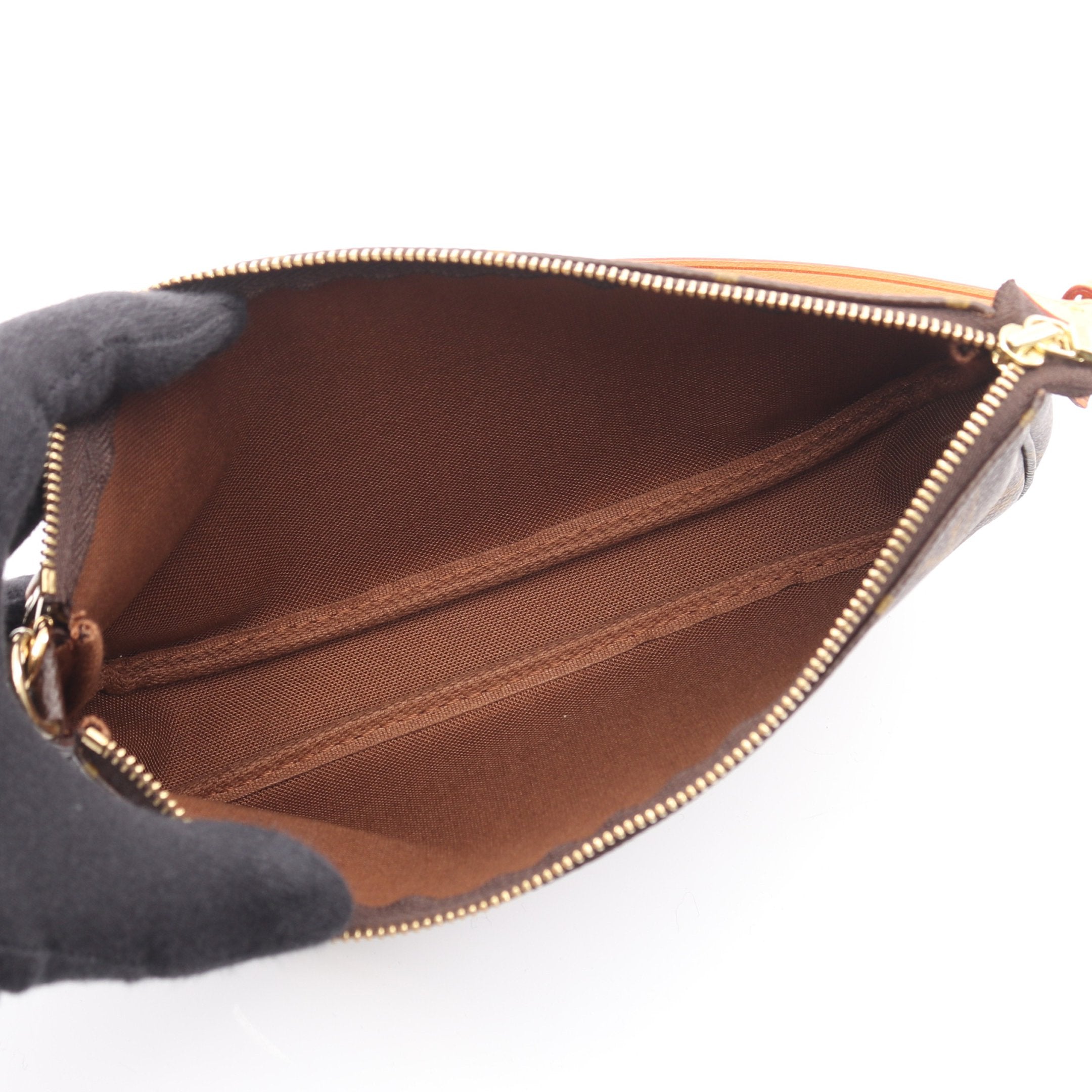 ポシェットアクセソワール モノグラム ハンドバッグ PVC レザー