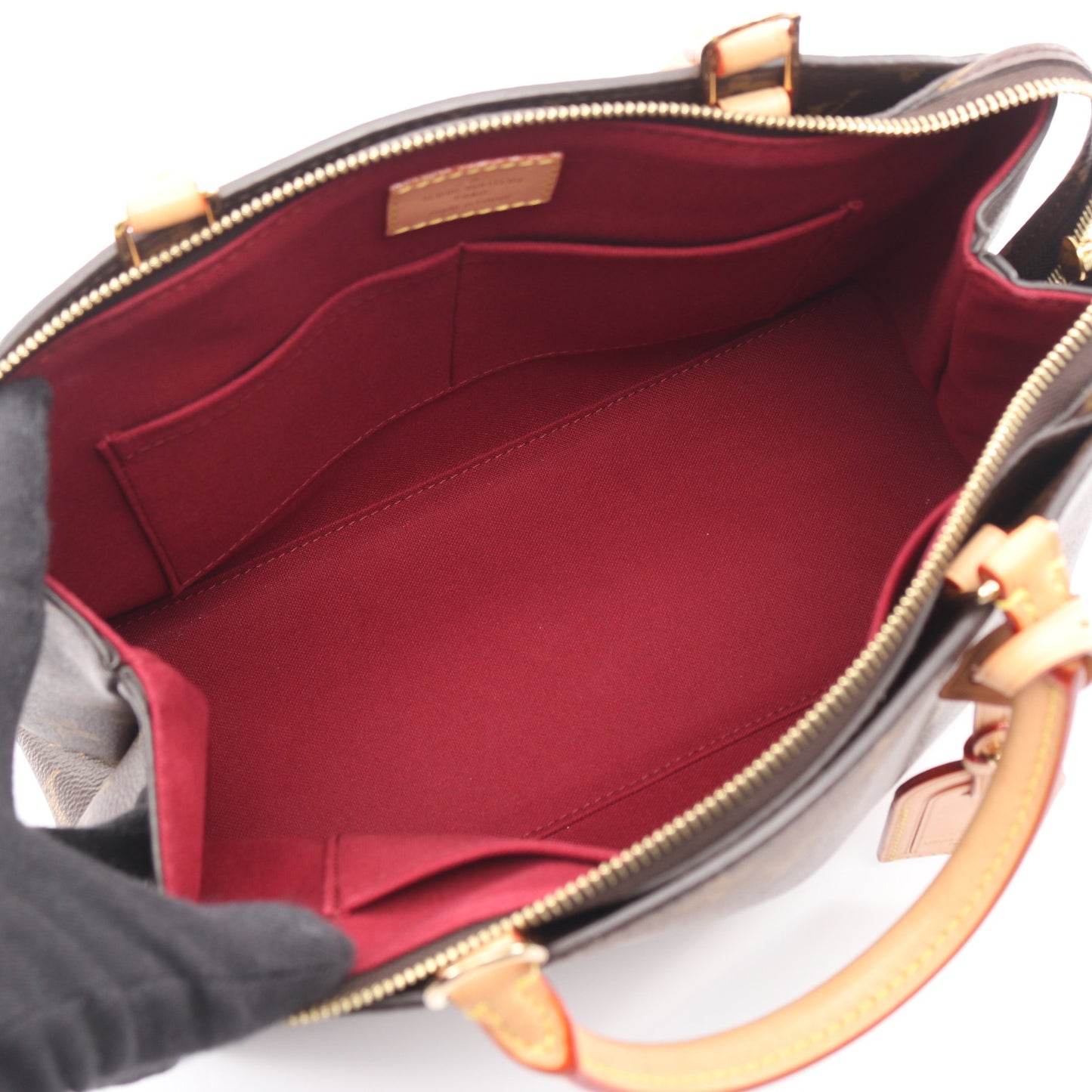 プティ パレPM モノグラム ハンドバッグ PVC レザー ブラウン 2WAY ルイヴィトン バッグ LOUIS VUITTON