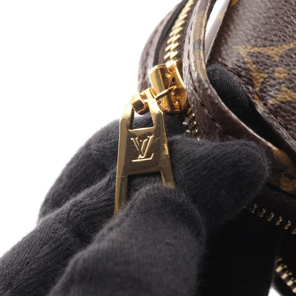 プティ パレPM モノグラム ハンドバッグ PVC レザー ブラウン 2WAY ルイヴィトン バッグ LOUIS VUITTON