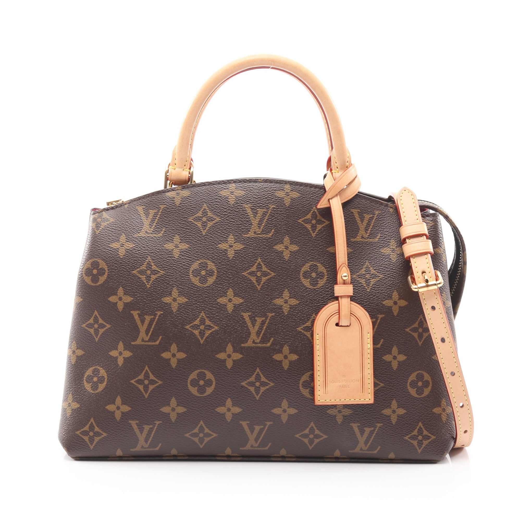 プティ パレPM モノグラム ハンドバッグ PVC レザー ブラウン 2WAY ルイヴィトン バッグ LOUIS VUITTON