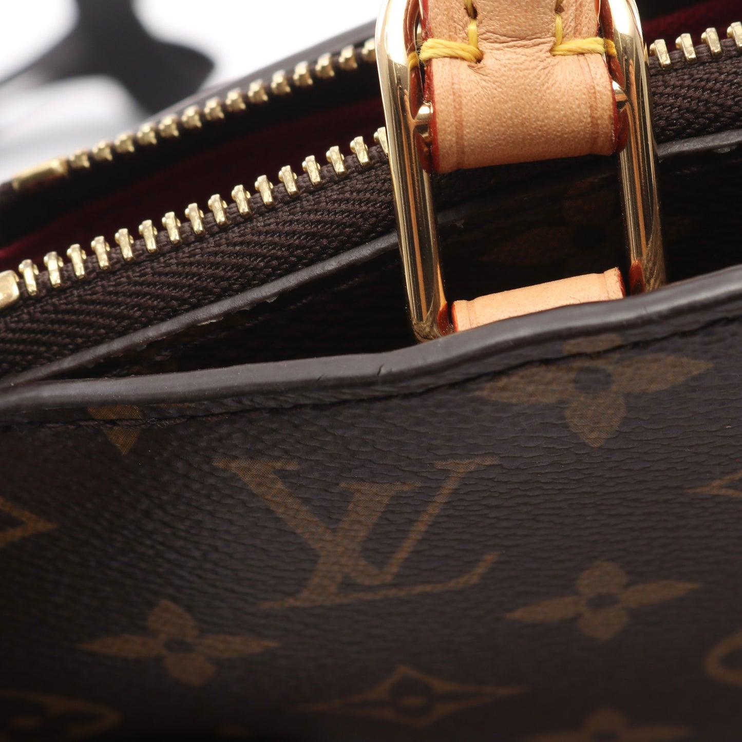 プティ パレPM モノグラム ハンドバッグ PVC レザー ブラウン 2WAY ルイヴィトン バッグ LOUIS VUITTON