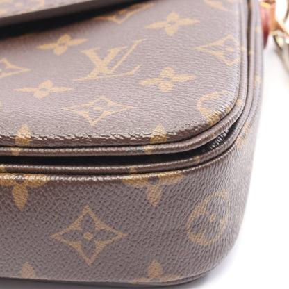 ポシェット メティス MM モノグラム ハンドバッグ PVC レザー ブラウン 2WAY ルイヴィトン バッグ LOUIS VUITTON