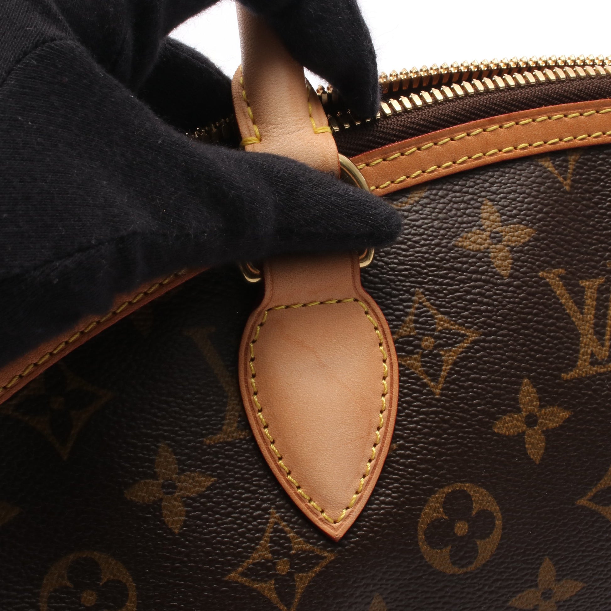 ロックイット ヴェルティカル モノグラム ハンドバッグ PVC レザー ブラウン ルイヴィトン バッグ LOUIS VUITTON