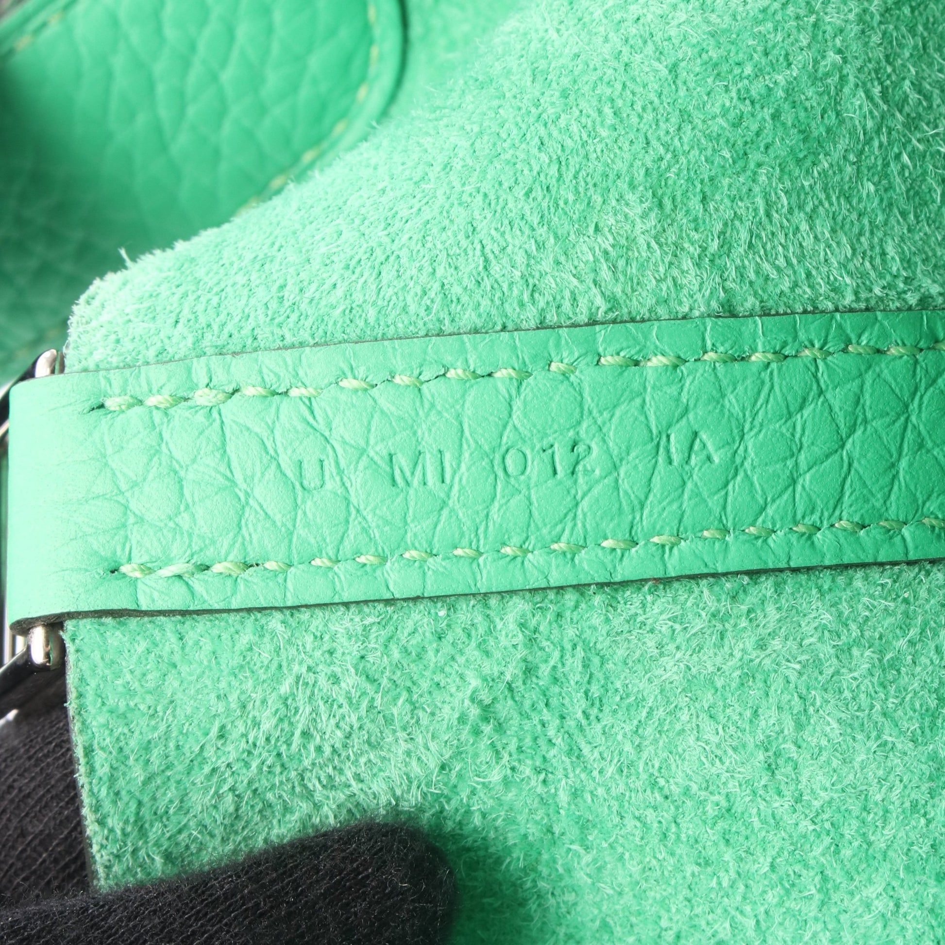 ピコタンロックPM ヴェールユッカ ハンドバッグ トリヨンクレマンス グリーン シルバー金具 U刻印 エルメス バッグ HERMES