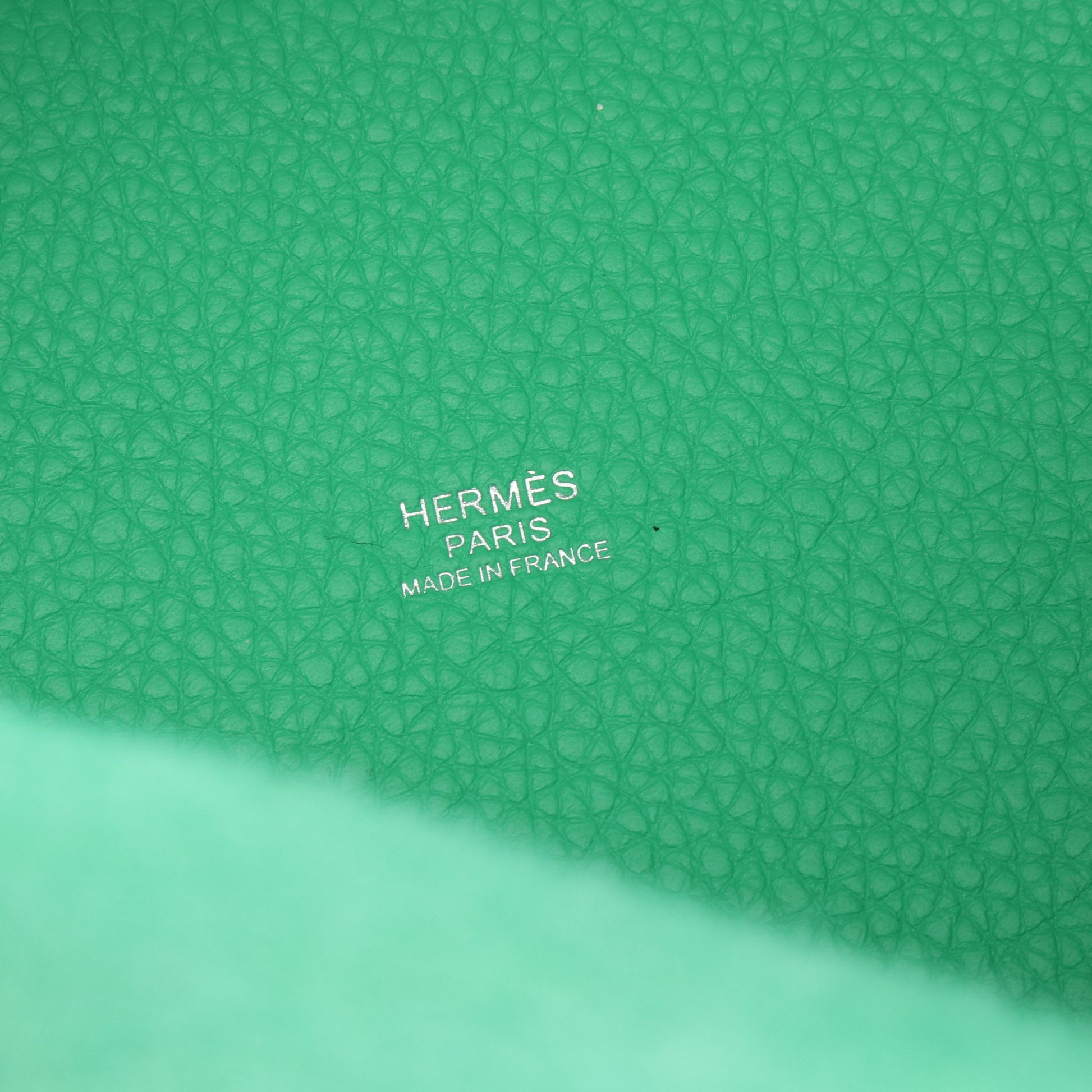 ピコタンロックPM ヴェールユッカ ハンドバッグ トリヨンクレマンス グリーン シルバー金具 U刻印 エルメス バッグ HERMES