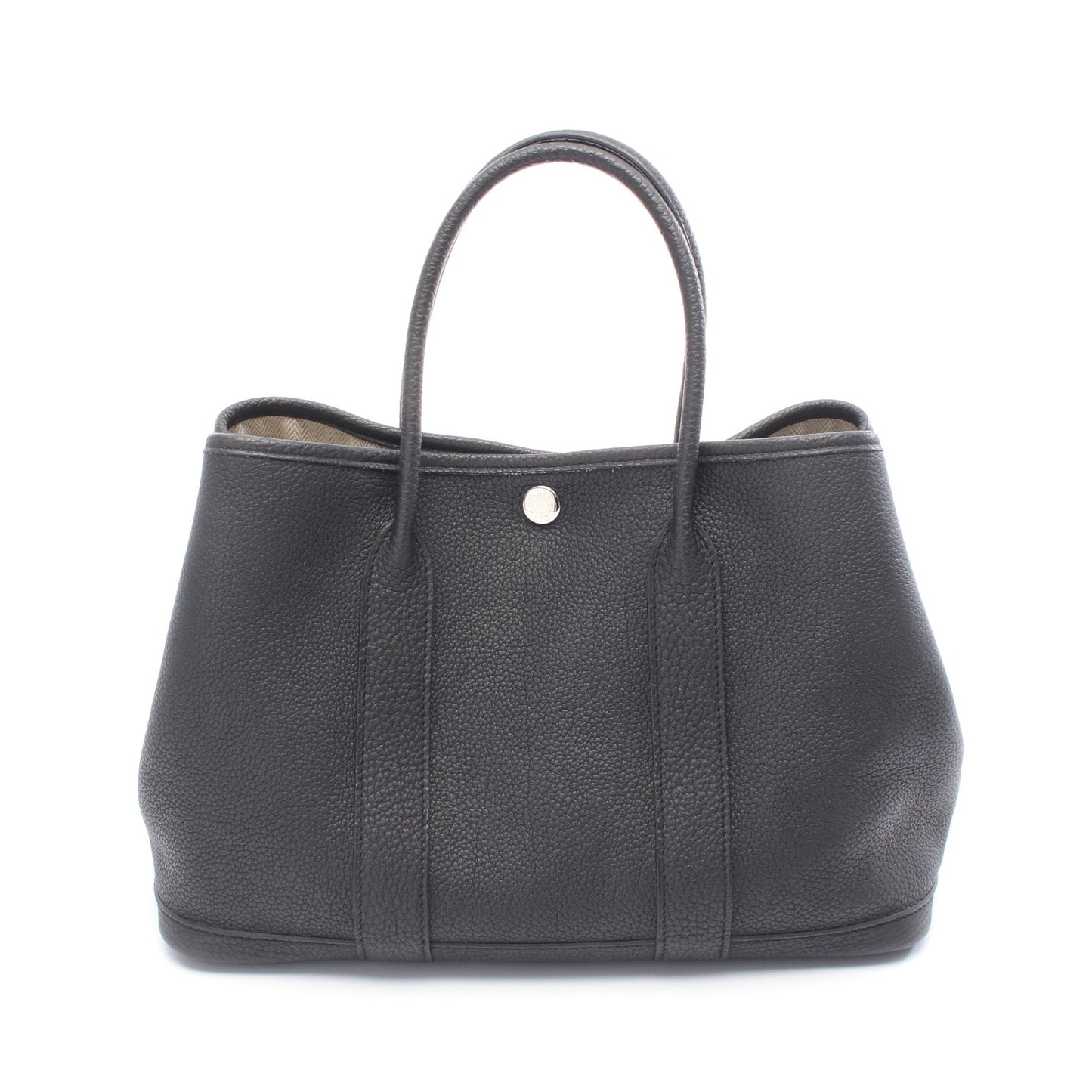 ガーデンパーティTPM ハンドバッグ トートバッグ ネゴンダ ブラック シルバー金具 □P刻印 エルメス バッグ HERMES